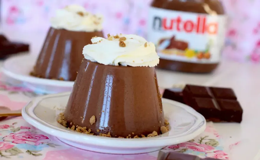 Panna Cotta de Nutella - Cremosa, estable y perfecta