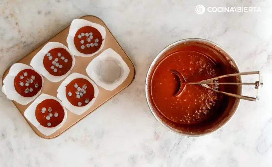 Magdalenas de chocolate perfectas - El secreto del copete y la miga