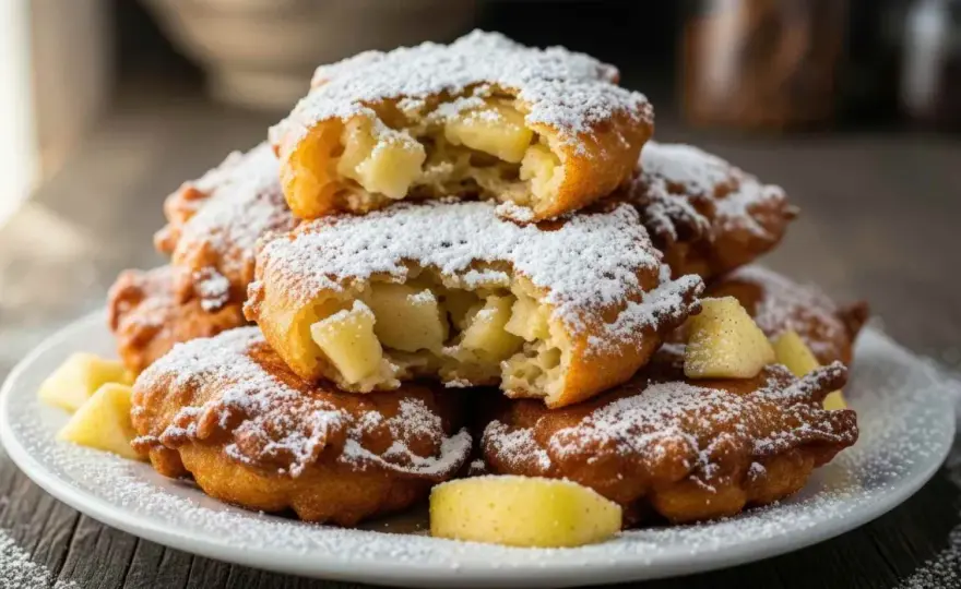 Buñuelos de manzana ligeros - El secreto para que no queden pesados