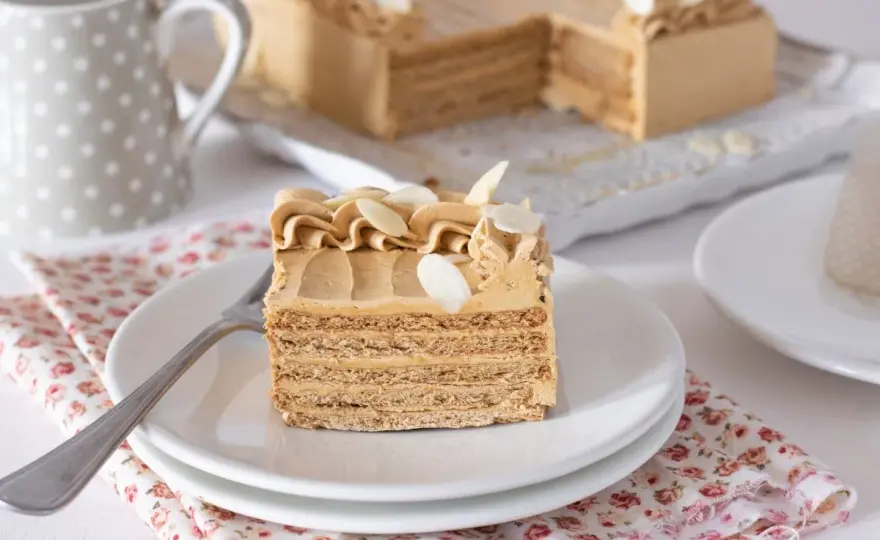 Tarta de moka perfecta - ¿Cómo lograr un corte de pastelería?