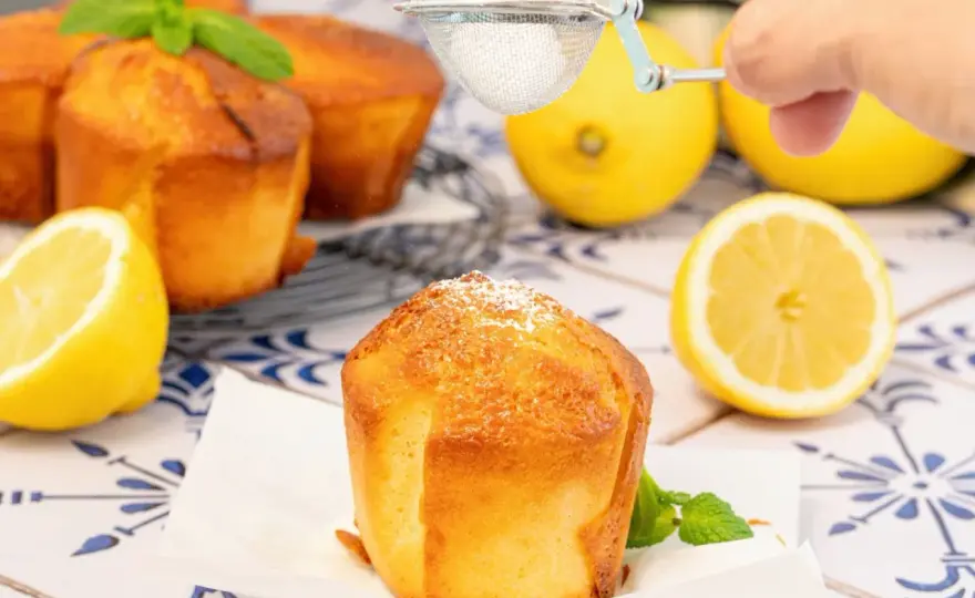 Magdalenas de limón perfectas - Con copete y muy tiernas