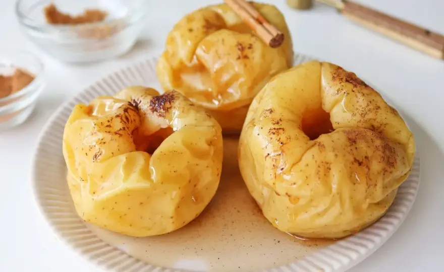 Manzana asada en microondas - Perfecta en minutos