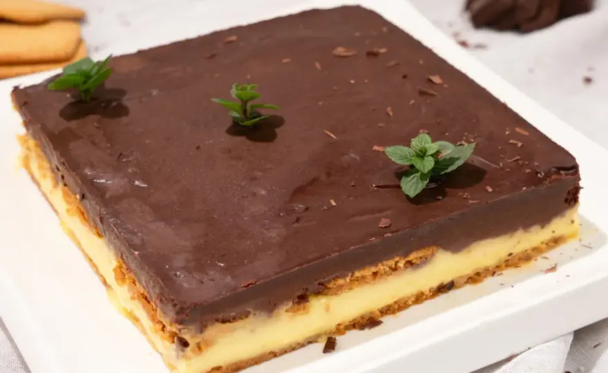 Tarta de galletas y chocolate - Firme, cremosa y perfecta
